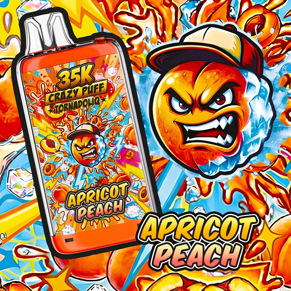 Crazy Puff 35K Apricot Peach 20ml - Tornadoliq - BYCLOPE