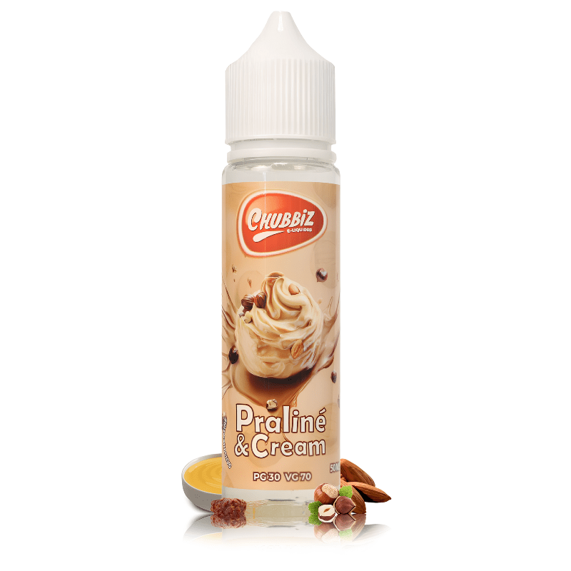 E - Liqiude Praliné & Cream 0mg 50ml - Chubbiz - BYCLOPE