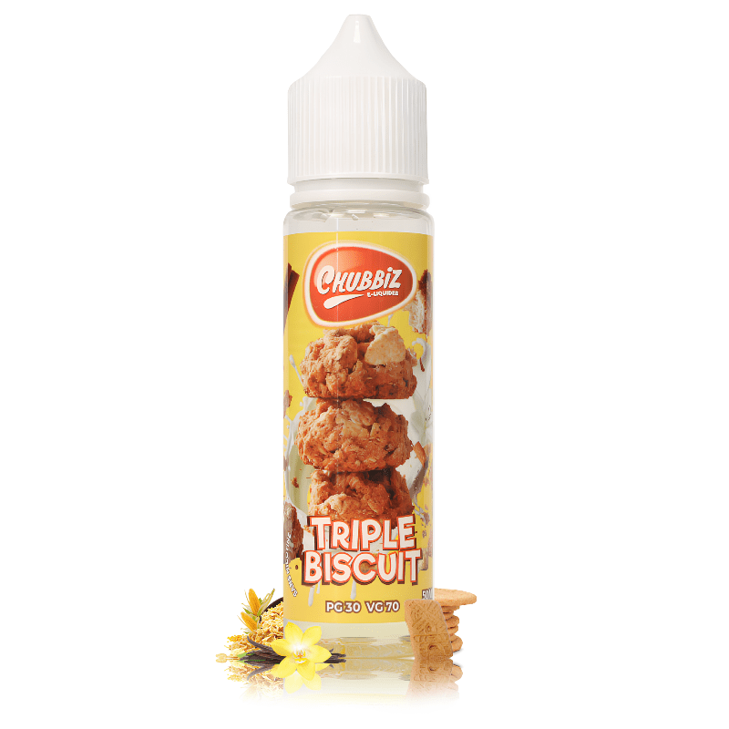 E - Liqiude Triple Biscuit 50ml - Chubbiz - BYCLOPE
