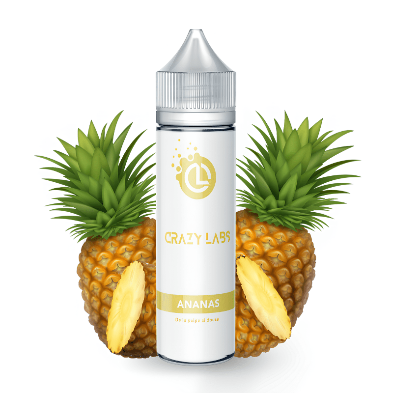 E - Liquide Ananas 50ml - Crazy Labs - BYCLOPE