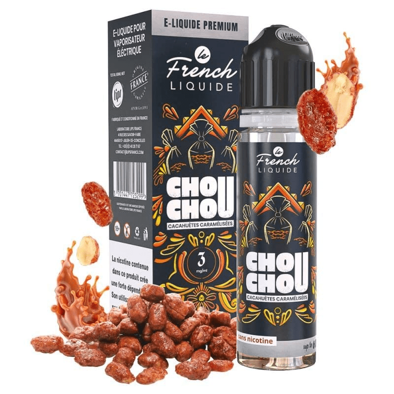 E-Liquide Cacahuètes Caramélisées Chouchou 50ml - Le French Liquide - BYCLOPE