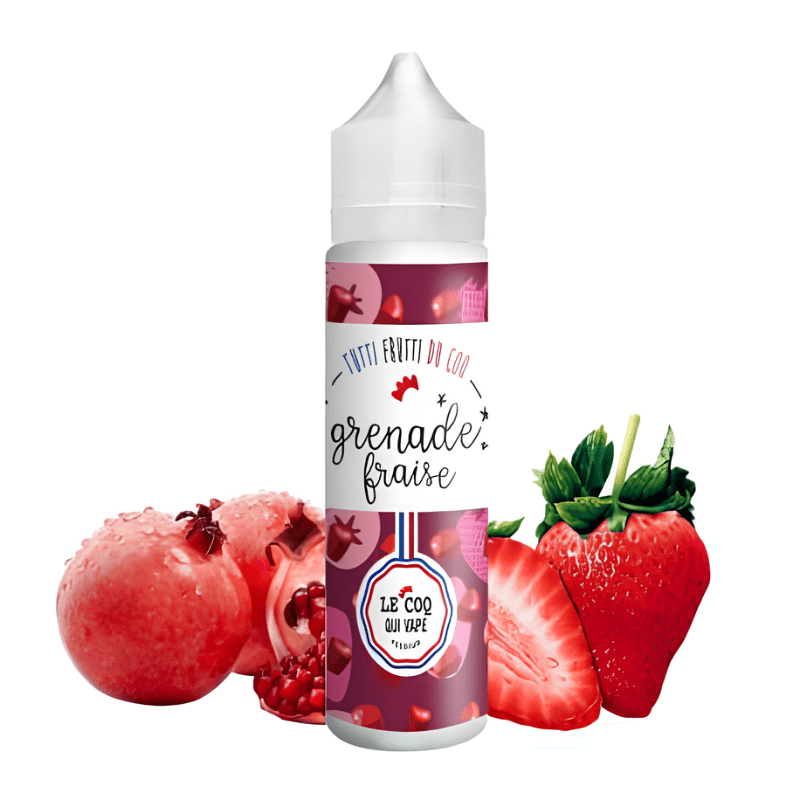E - Liquide Grenade Fraise 50ml - Le Coq Qui vape - BYCLOPE