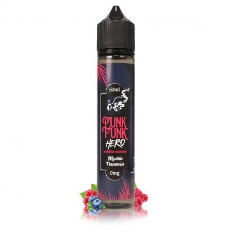 E-liquide Myrtille Framboise 50ml - Punk Funk Hero - BYCLOPE