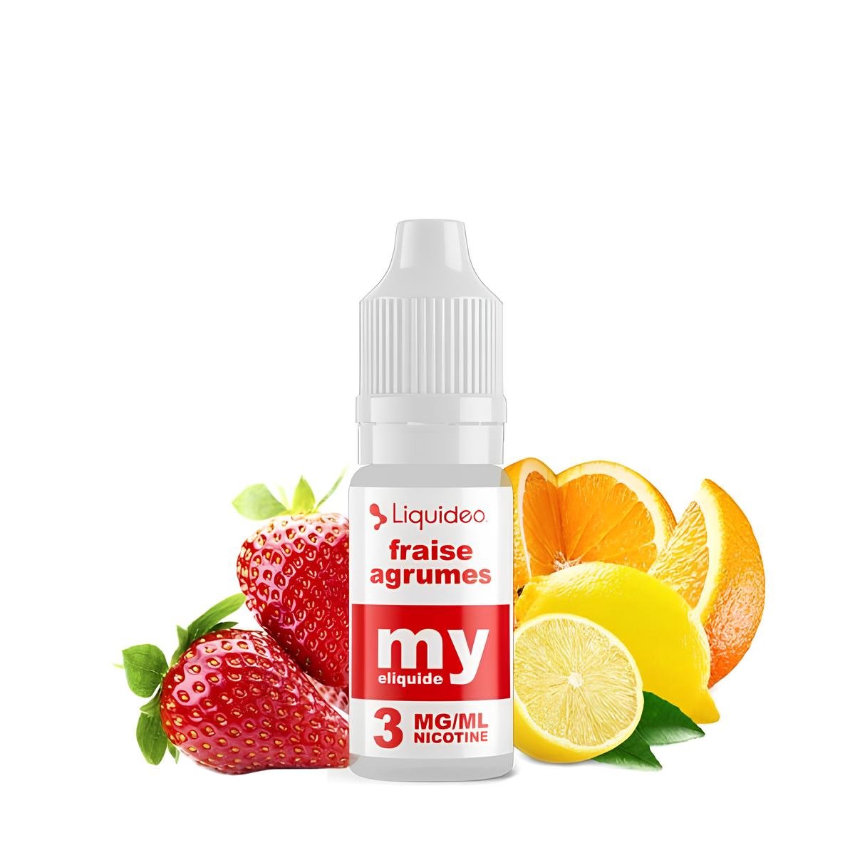 Fraise Agrumes My Eliquide 10ml - Liquideo - BYCLOPE