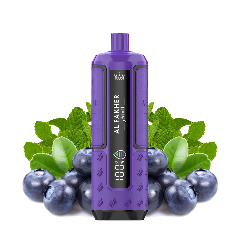 Kit Puff Hyper Max Advanced 30K - Crown Bar by Al Fakher - Blueberry Mint