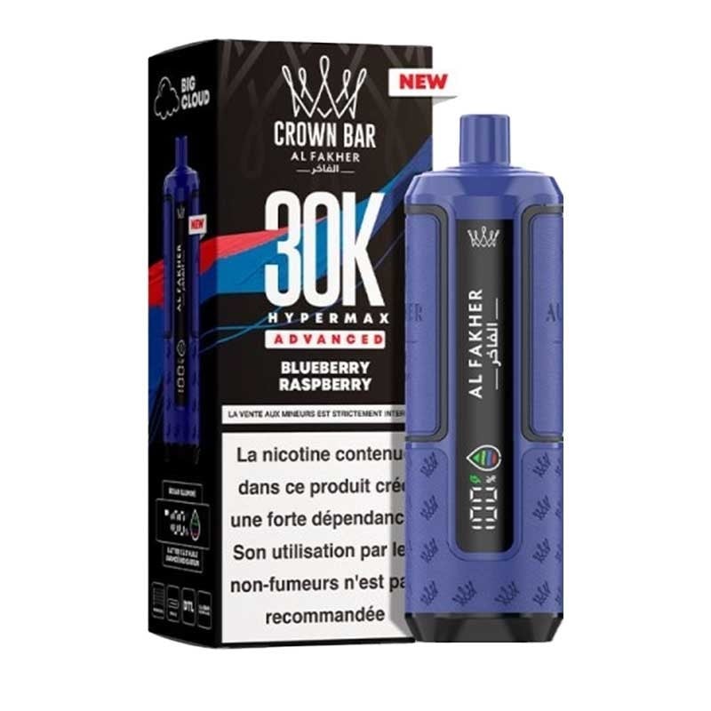 Kit Puff Hyper Max Advanced 30K - Crown Bar by Al Fakher - Grape Mint - BYCLOPE
