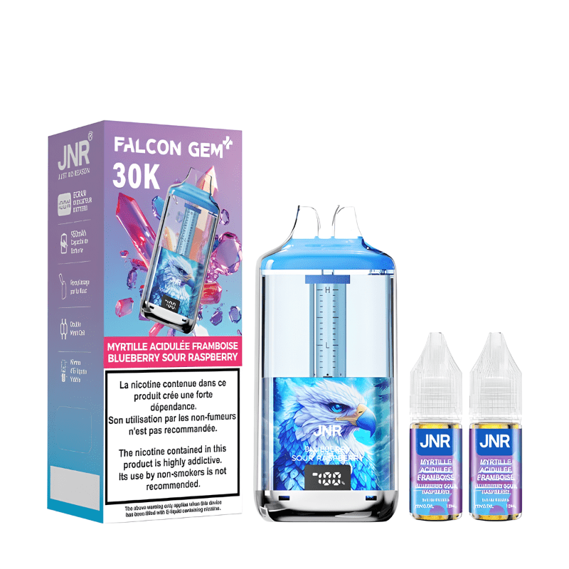 Puff 30K Falcom Gem+ 20mg - JNR - Blueberry Sour Raspberry - BYCLOPE