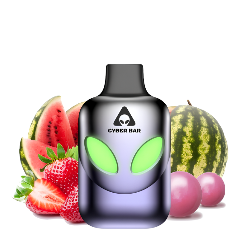 Puff AL600 Strawberry Watermelon Bubblegum 10mg/ml - Cyber bar