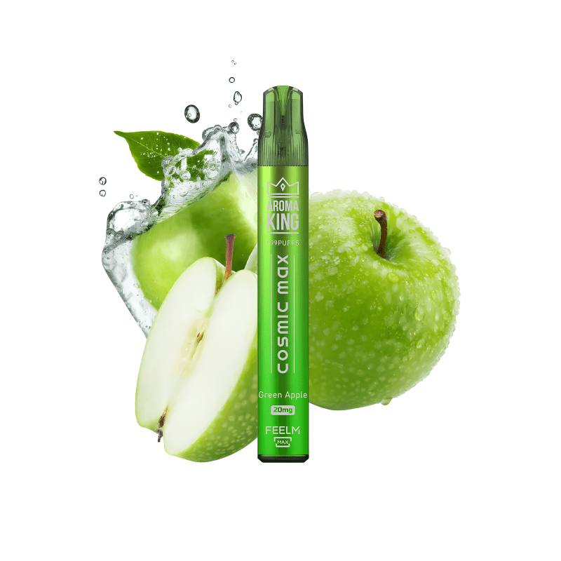PUFF COSMIC MAX 999 GREEN APPLE 20MG - AROMA KING - BYCLOPE