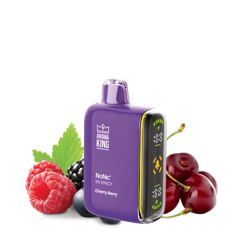 Puff NoNic Galaxy 15000 Cherry Berry 5mg - Aroma King - BYCLOPE