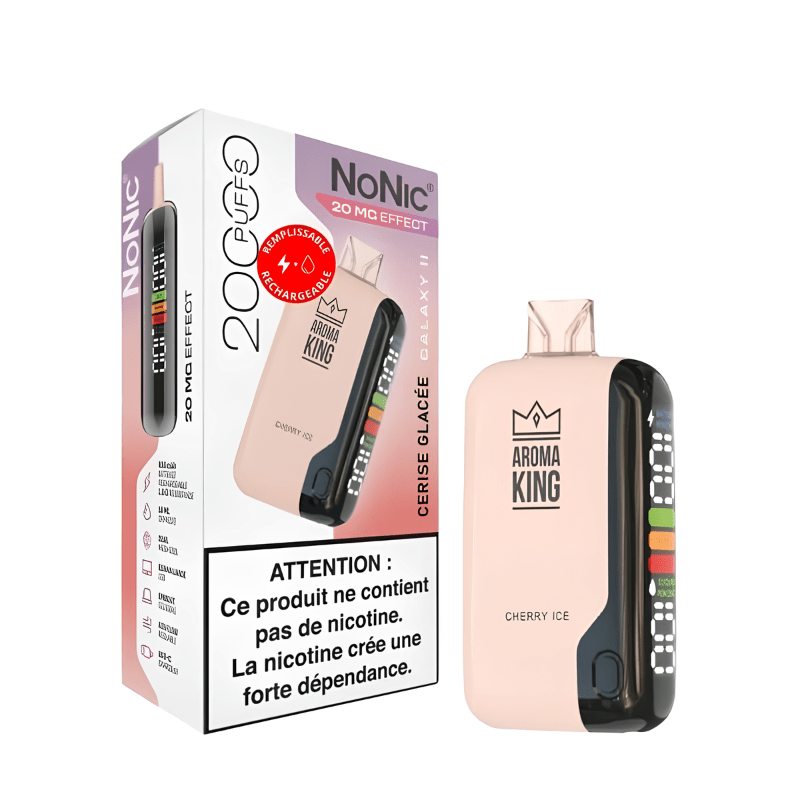 Puff NoNic Galaxy II 20000 Cerise Glacée - Aroma King - BYCLOPE