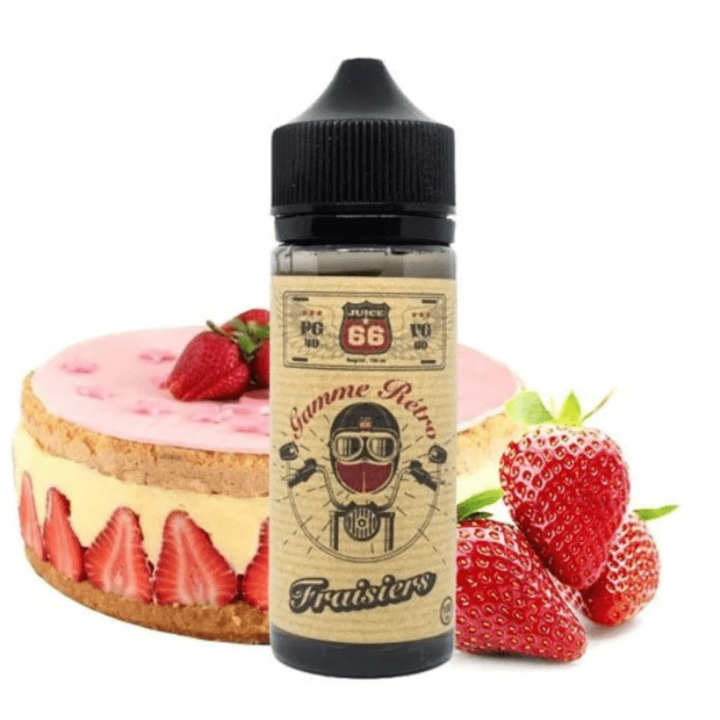 Fraisier Retro - Juice 66 - 100ml - BYCLOPE