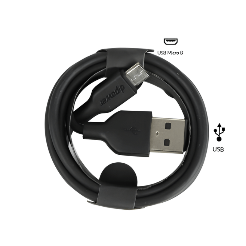 Câble USB-A vers Micro-USB 1M F6001 - D-Power - BYCLOPE