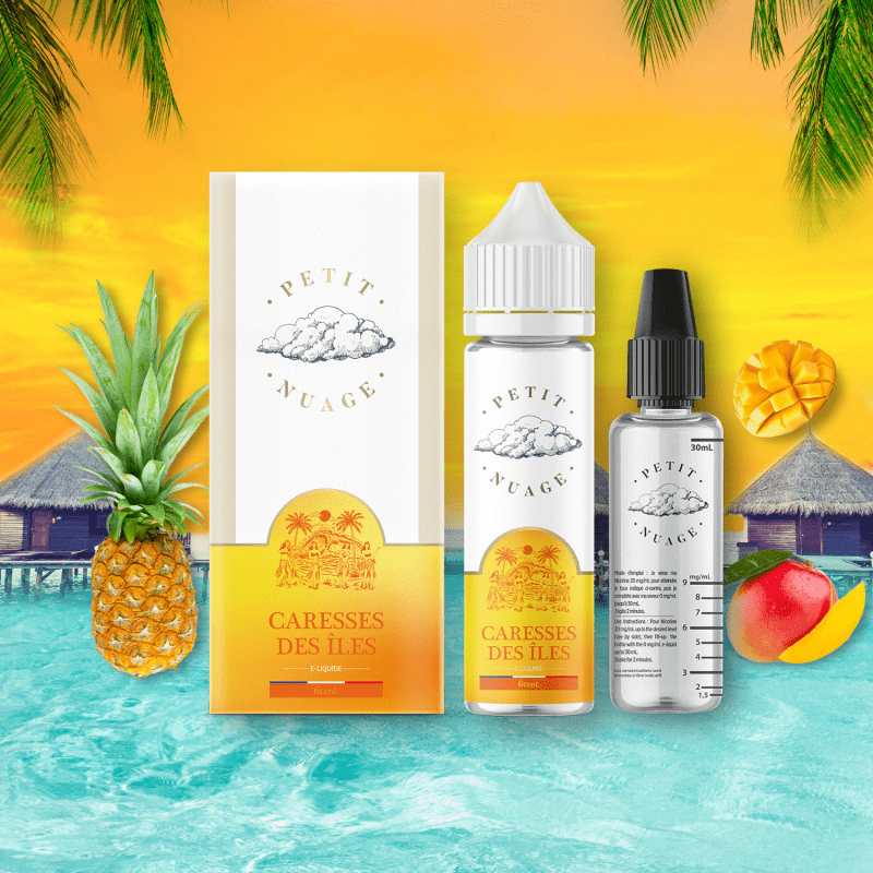 E-Liquide Caresse des Iles 60ml - Petit Nuage - BYCLOPE