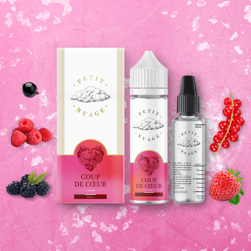 E-Liquide Coup de Cœur 60ml - Petit Nuage - BYCLOPE