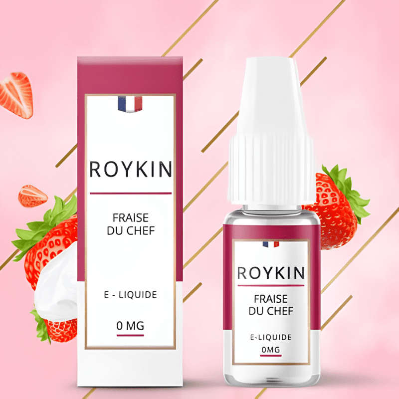 E-Liquide Fraise du Chef 10ml - Roykin - BYCLOPE