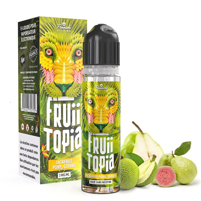 E-Liquide Jackfruit Poire Goyave Fruiitopia 50ml - French Liquide - BYCLOPE
