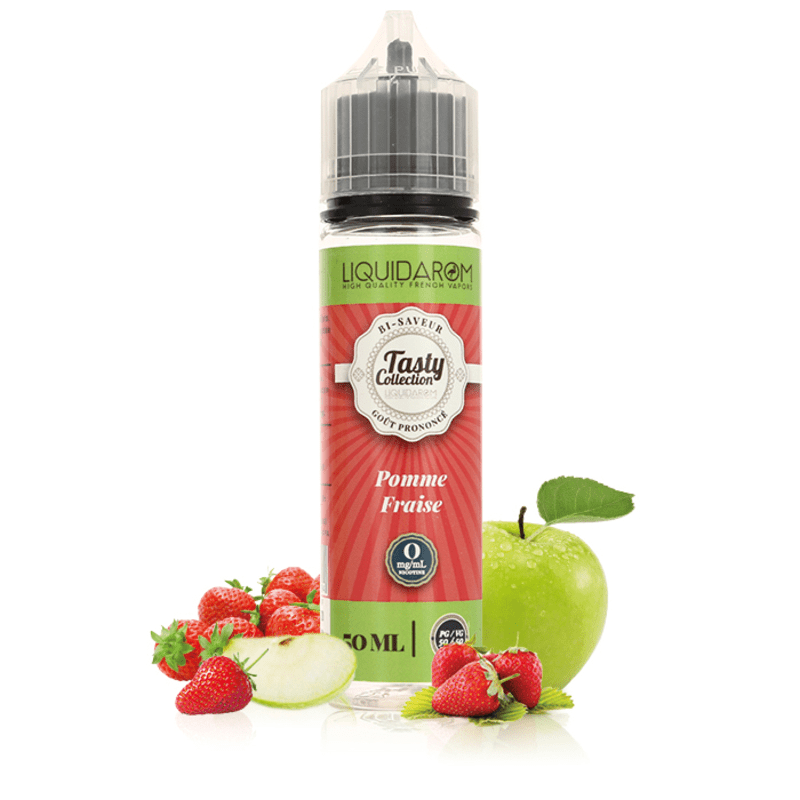 E-Liquide Pomme Fraise 50ml - Tasty Collection - BYCLOPE