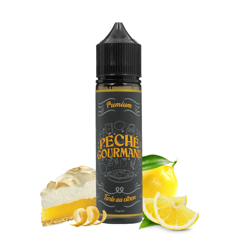 E-Liquide Tarte Citron 50ml - Péché Gourmand - BYCLOPE