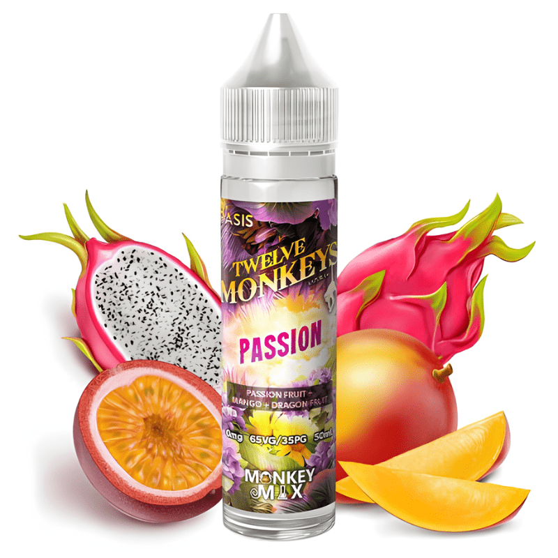 E-Liquide Twelve Monkeys 50ml - Passion - BYCLOPE