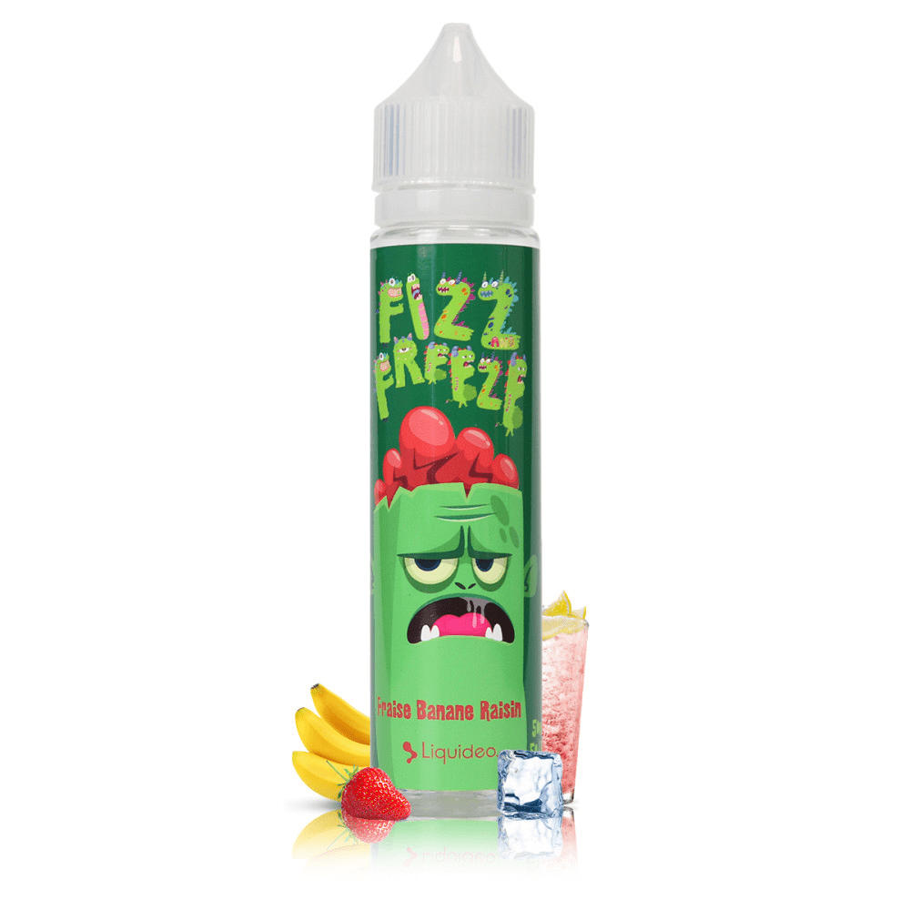 Fraise Banane Raisin 50ml Fizz Freeze - Liquideo - BYCLOPE