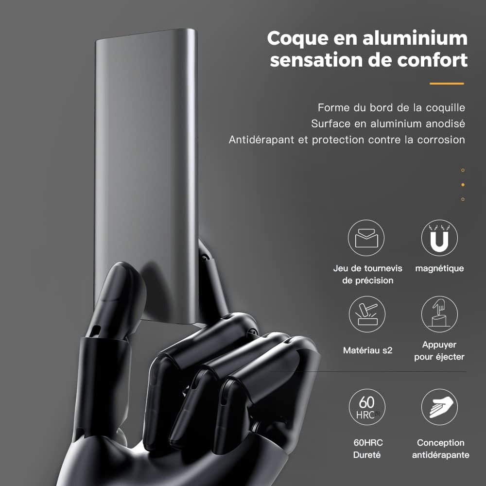 Tournevis de précision kit complet 51 en 1 - Kingsdun - BYCLOPE