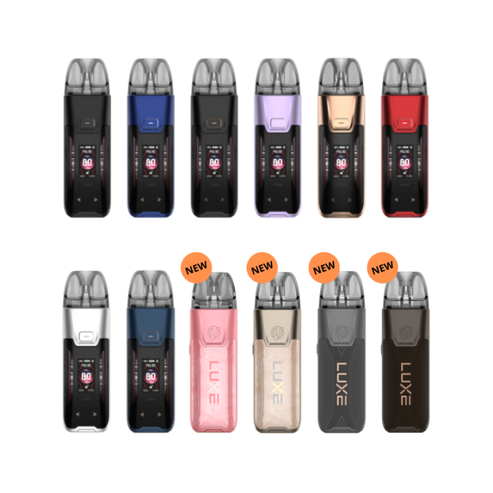 Gamme de coloris du kit pod Luxe XR Max 2 Vaporesso