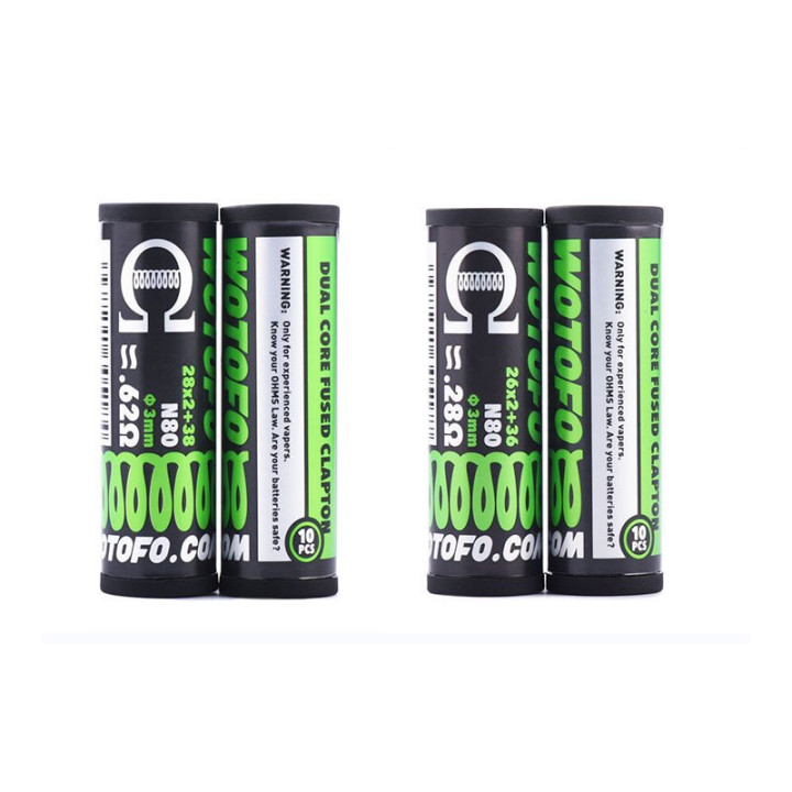 Coils Dual Core Fused Clapton x10 Wotofo