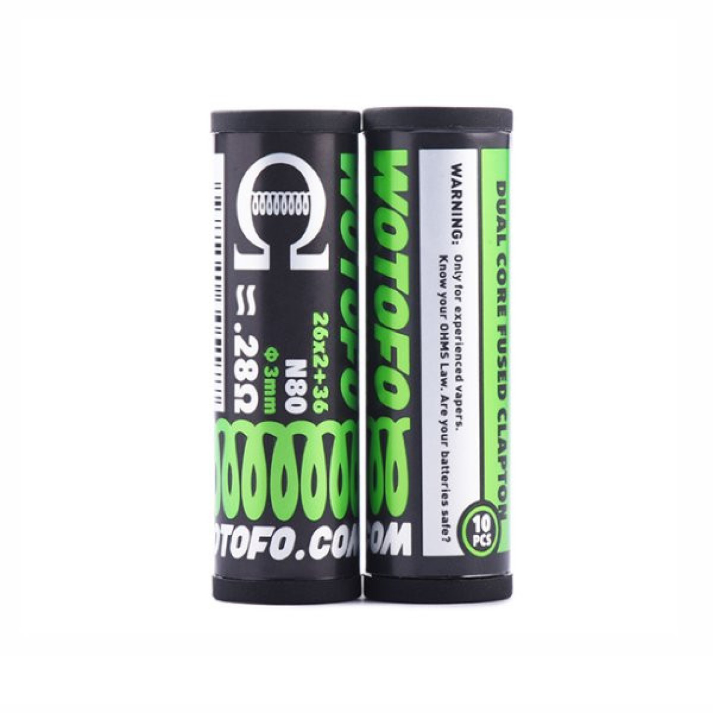 Coils Dual Core Fused Clapton x10 Wotofo, calibre 26Gx2 36G