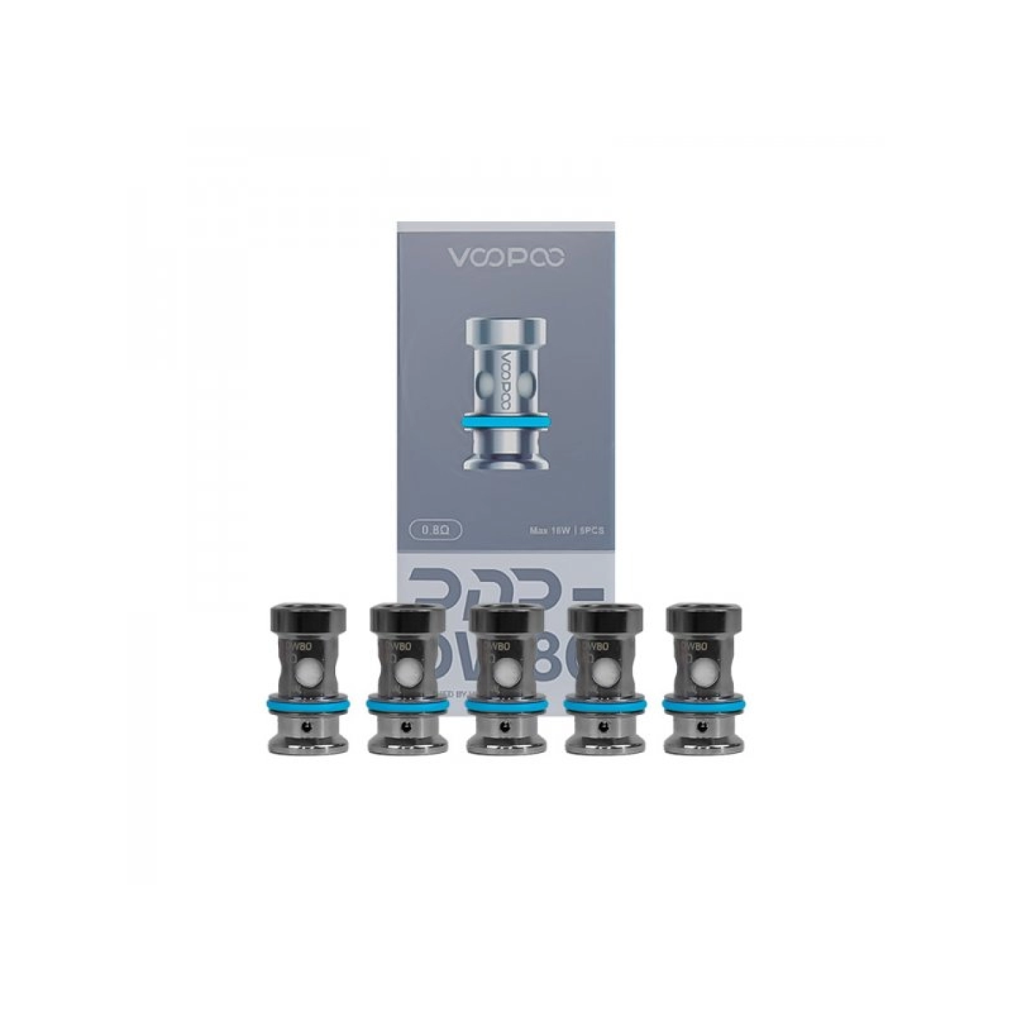 Résistances PnP DW Voopoo, lot de 5, valeur 0.8 ohm