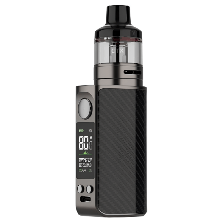 Kit Luxe 80 Vaporesso coloris Carbon Fiber, vue de face