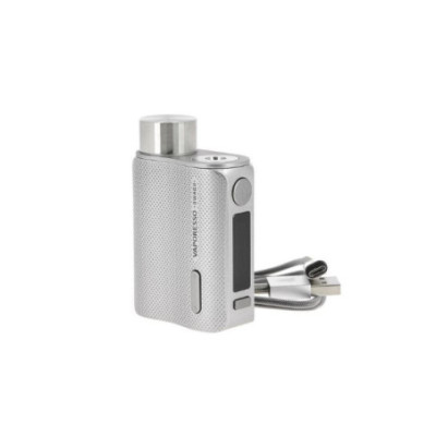 Box Swag II Vaporesso coloris Silver avec son câble de recharge