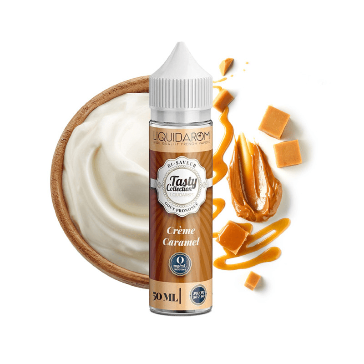 E-Liquide Crème Caramel 50ml - Tasty Collection - BYCLOPE