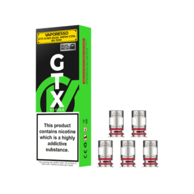 Boîte de 5 résistances GTX-4 Dual Mesh Vaporesso 0.15 ohm