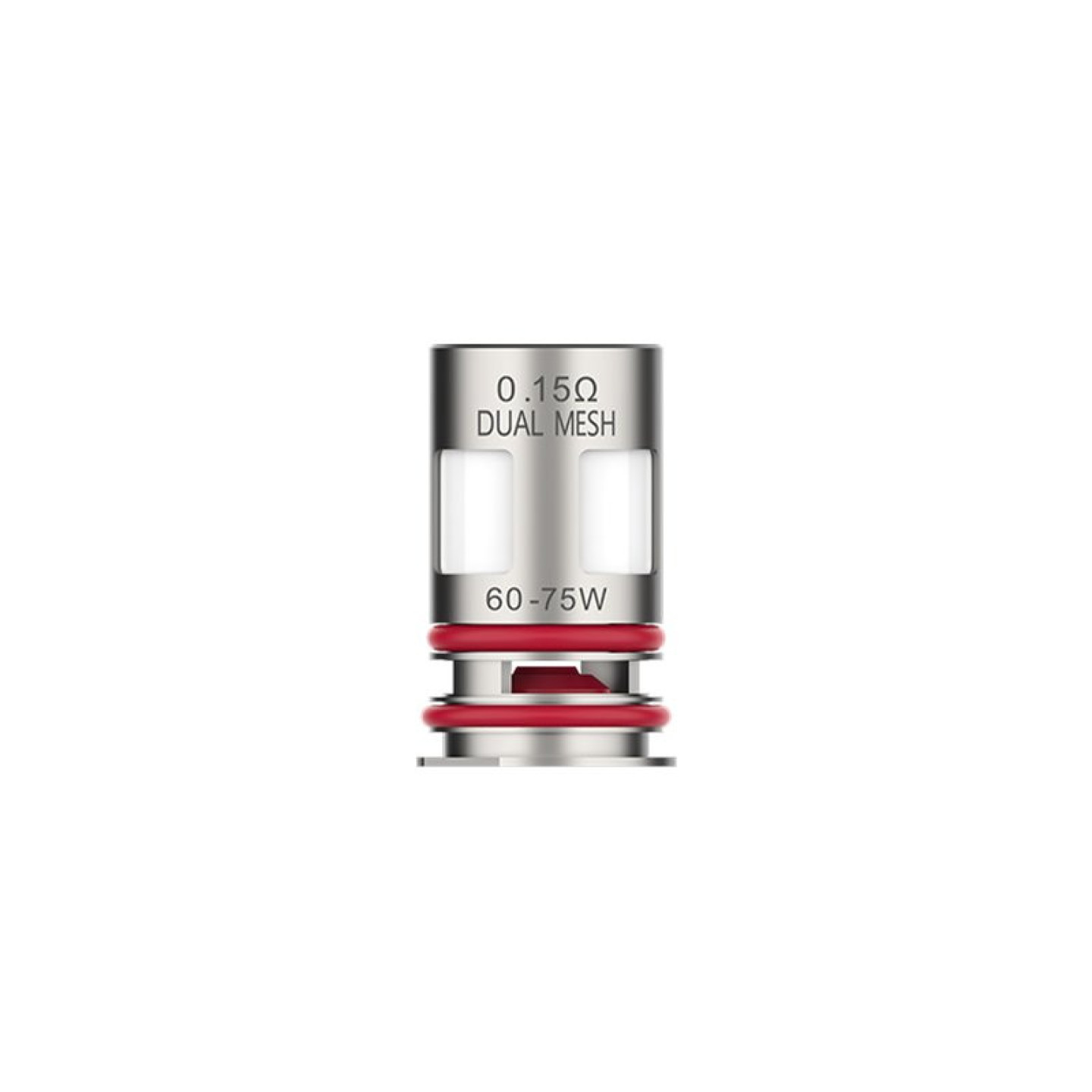 Résistance GTX-4 Dual Mesh Vaporesso 0.15 ohm en gros plan, plage 60-75 W gravée