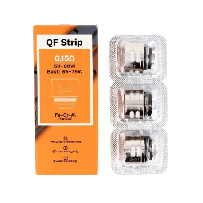 Boîte QF Strip 0.15 ohm Vaporesso et plaquette de 3 résistances