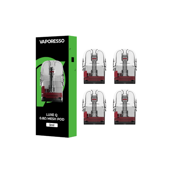 Boîte de 4 cartouches Luxe Q Vaporesso 0.8 ohm 3 ml