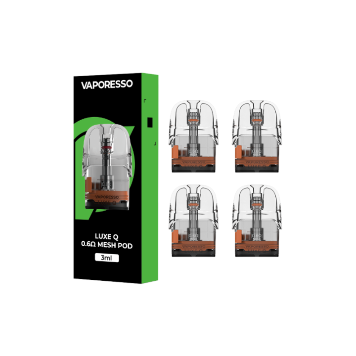 Boîte de 4 cartouches Luxe Q Vaporesso 0.6 ohm 3 ml