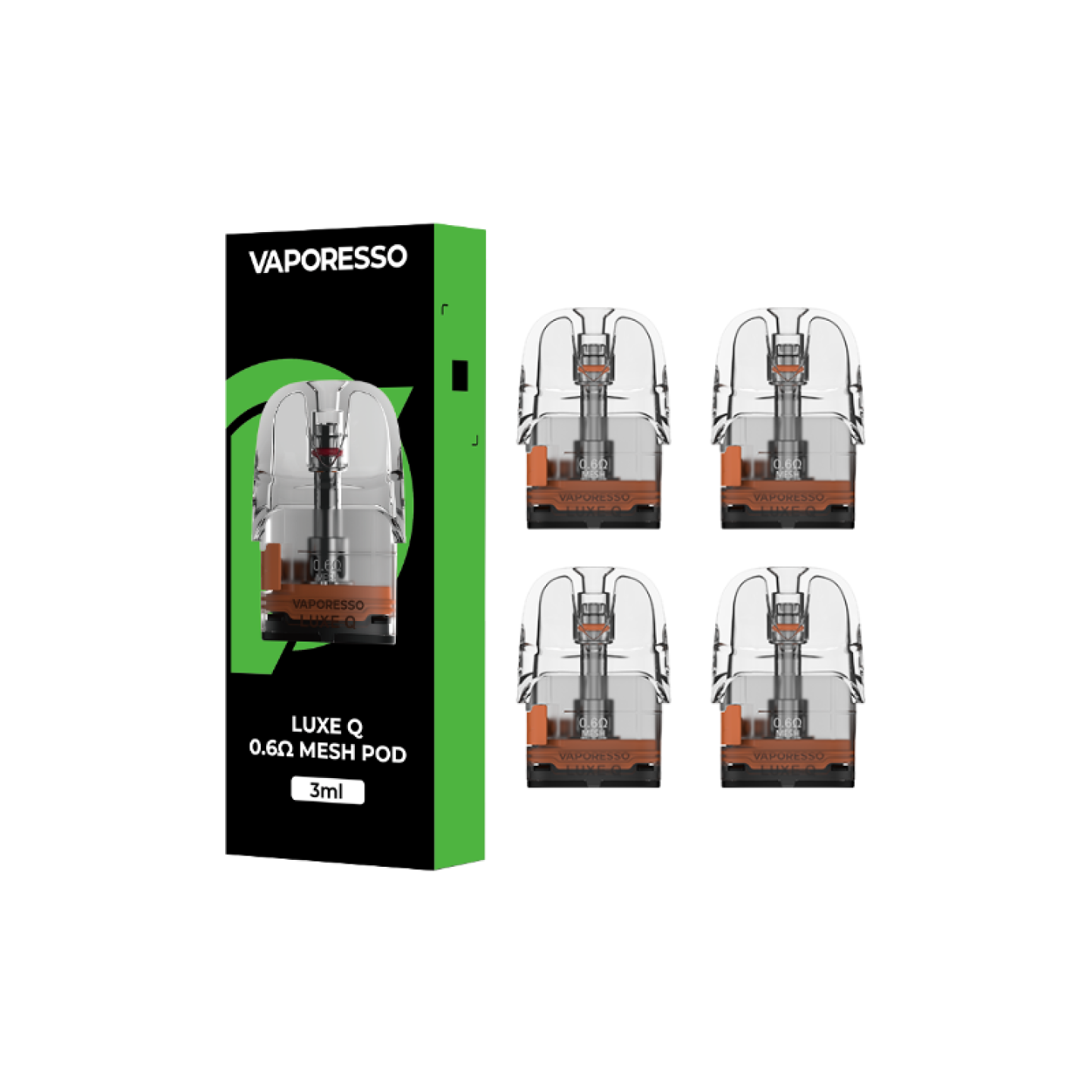 Boîte de 4 cartouches Luxe Q Vaporesso 0.6 ohm 3 ml