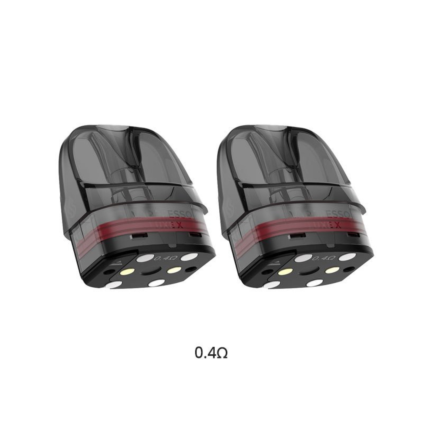 Deux cartouches Luxe X Vaporesso 0.4 ohm à bande rouge