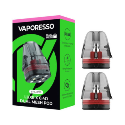 Boîte de 2 cartouches Luxe X Dual Mesh Vaporesso 0.4 ohm