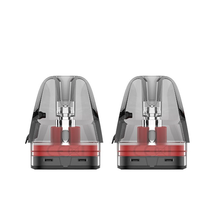 Paire de cartouches Luxe X Dual Mesh 0.4 ohm à base rouge