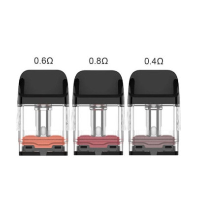 Cartouches XROS COREX 3.0 Vaporesso 0.6 ohm, 0.8 ohm et 0.4 ohm, vue de face