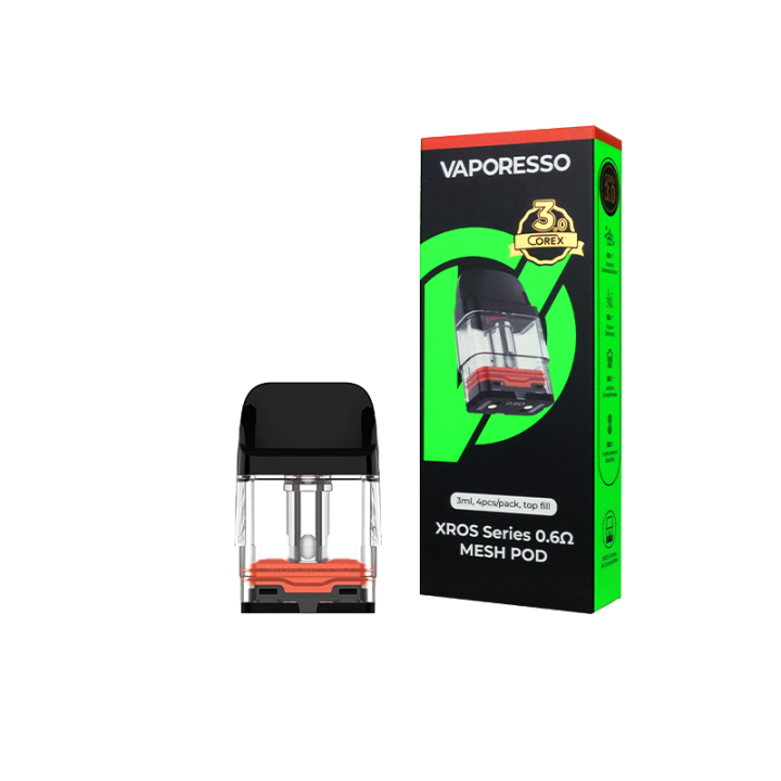 Boîte de 4 cartouches XROS COREX 3.0 Vaporesso 0.6 ohm