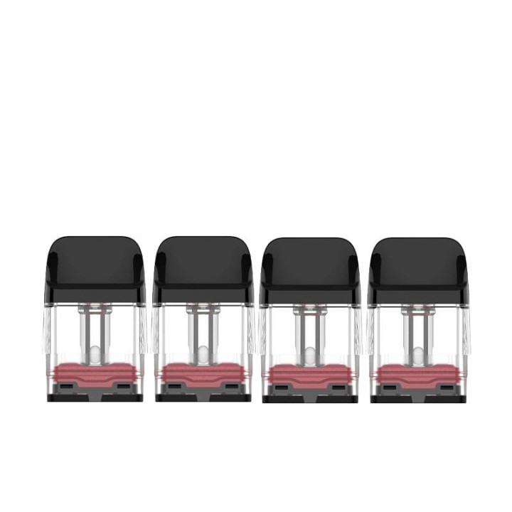 Quatre cartouches XROS COREX 3.0 Vaporesso 0.8 ohm à base rouge