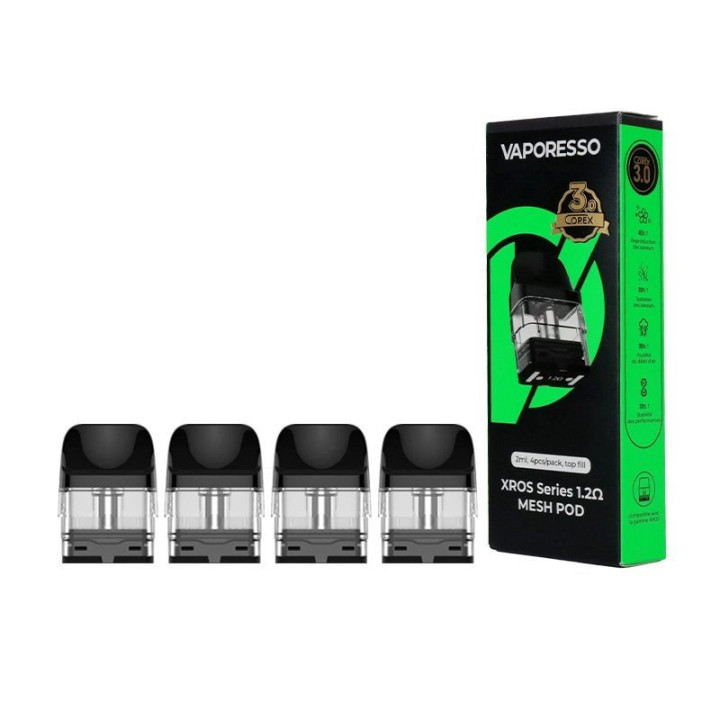 Boîte de 4 cartouches XROS COREX 3.0 Vaporesso 1.2 ohm