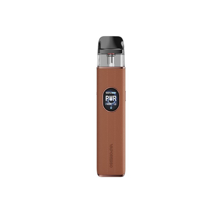 Kit Pod XROS 5 Vaporesso coloris Brown Leather, vue de face
