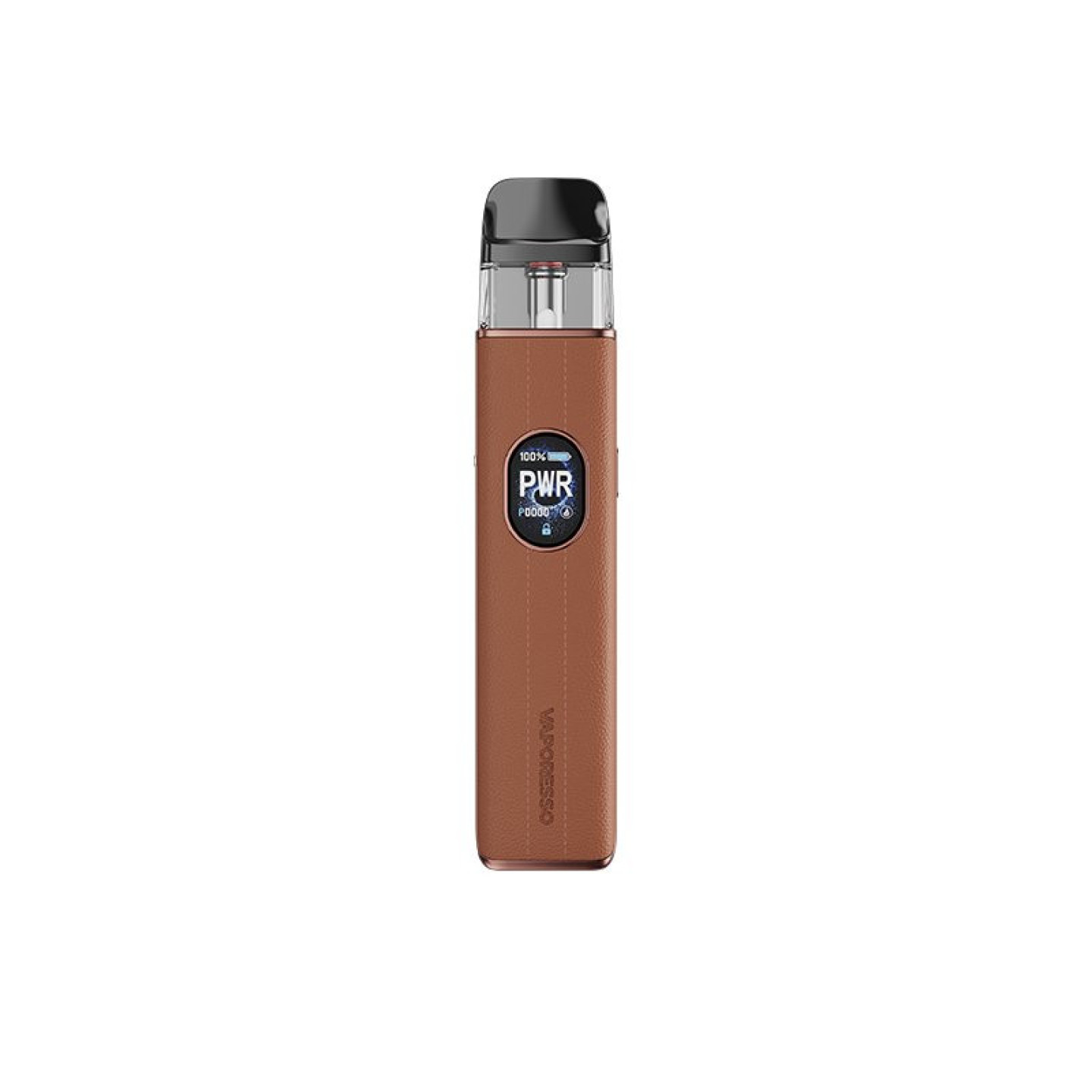 Kit Pod XROS 5 Vaporesso coloris Brown Leather, vue de face