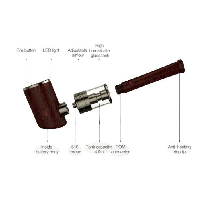 Kit E-pipe K1000 Plus Kamry, vue d'ensemble