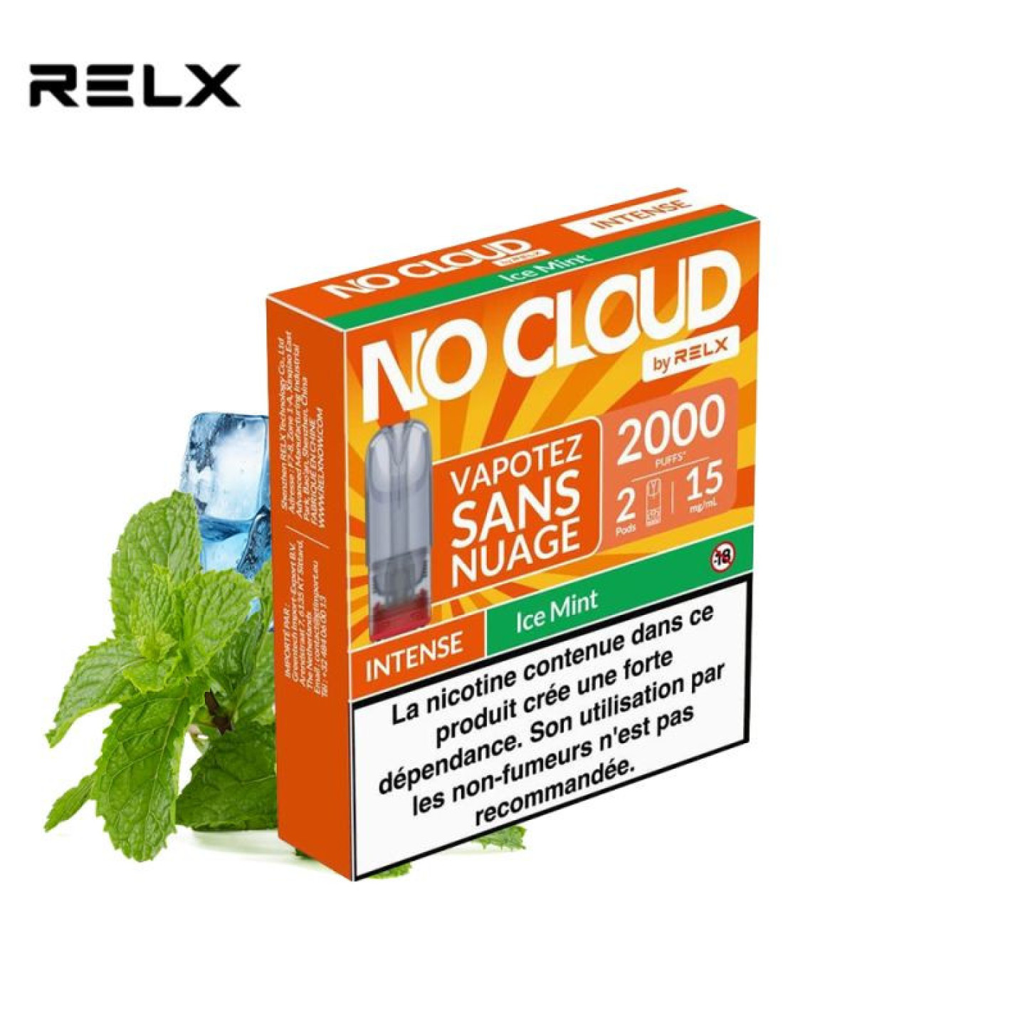 Cartouches No Cloud Intense x2 - RELX